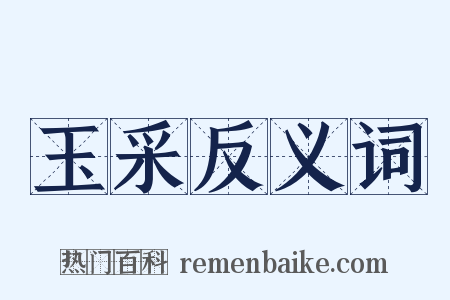 玉采反义词是什么意思的图片